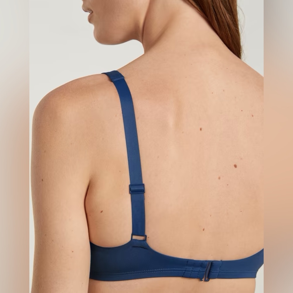 NEW Everlane Womens The Square-Neck Bikini Top Blue Dusk XS - Picture 4 of 16